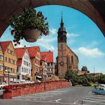 Böblingen Marktplatz mit Stadtkirche ngl 176.556