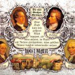 Weimar Spruch von Goethe mit den vier Klassikern ngl 180.610