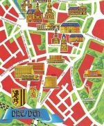 Dresden Stadtplan-AK ngl 180.919