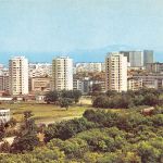 Bulgarien Burgas Die Häuserblöcke Tolbouchin und Isgrev ngl 181.413