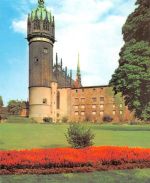 Wittenberg Am Schloß mit Schloßkirche ngl 182.044