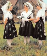 Spreewald Niedersorbische Braut mit Brautjungfern ngl 182.405