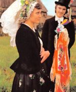 Spreewald Niedersorbische Brautjungfer mit Brautführer ngl 182.406