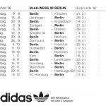 Sport-Fußball Blau-Weiß 90 Berlin Mannschaftsfoto Saison 86/87 ngl 182.428