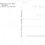 Berzdorf Restaurant "Zur Post" Mehrbildkarte ngl 182.522