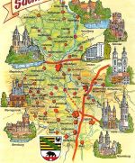 Sachsen-Anhalt AK als Landkarte ngl 1822.568