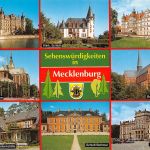 Mecklenburg Sehenswürdigkeiten Mehrbildkarte gl2001 182.590