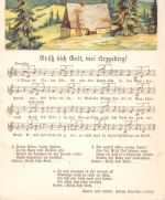 Liedkarte "Grüß dich Gott, mei Erzgebirg!" ngl 182.608