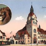 Leipzig Zoologischer Garten mit Löwenbild gl1914 185.637