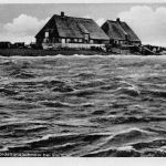 Hallig Nordstrandischmoor bei Sturmflut gl1963 186.580