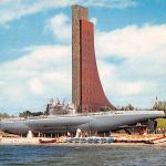 Laboe Marine-Ehrenmal mit U995 gl1987 186.582