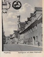 Augsburg Spitalgasse mit alten Wollmarkt gl1942 186.700