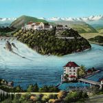 CH Schaffhausen Rheinfall und die Alpen ngl 186.778