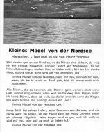 Lieder Kleines Mädel von der Nordsee ngl 186.813