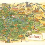 Der Harz Landkarten-AK ngl 186.822