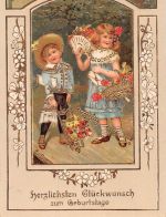 Glückwunsch zum Geburtstag, Glitzerkarte gl1912 186.865