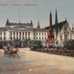 Leipzig Universität und Mendebrunnen gl1922 186.986