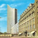 Leipzig Goethestraße mit Hochhaus gl1976 187.008