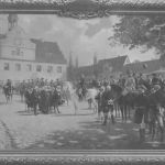 Belgern Friedrich der Große auf dem Marktplatz, Gemälde gl1909 187.414