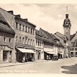 Waldheim i.Sa. Platz der Befreiung und Rathaus gl1955 187.504