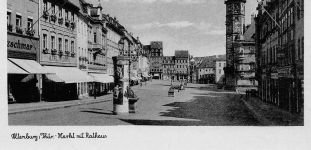 Altenburg Markt mit Rathaus ngl 187.558