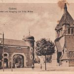 Guben Luth. Kirche und Eingang zur Villa Wilke gl1921 187.886