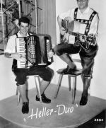 Autogrammkarte Heller Duo ohne Unterschrift ngl 188.071