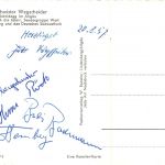 Autogrammkarte Geschwister Wegscheider Rückseitig mit Autogramm ngl 188.075