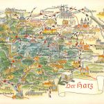 Landkarten_AK Der Harz ngl 188.242
