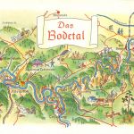 Landkarten-AK Das Bodetal ngl 88.245