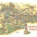 Landkarten-AK Sächsische Schweiz ngl 188.246