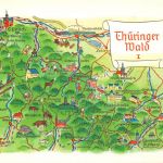 Landkarten-AK Thüringer Wald I gl1973 188.250