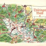 Landkarten-AK Thüringer Wald II ngl 188.251