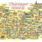 Landkarten-AK Thüringer Wald III ngl 188.252