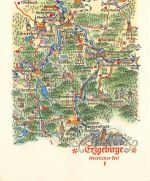 Landkarten-AK Erzgebirge Westlicher Teil I ngl 188.253