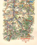 Landkarten-AK Erzgebirge Westlicher Teil III ngl 188.255