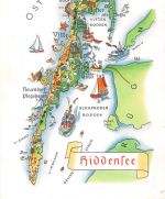 Landkarten-AK Hiddensee ngl 188.267