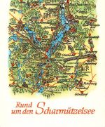 Landkarten-AK Rund um den Scharmützelsee ngl 188.268