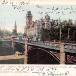CDN Ottawa Rideau Canal Bridge and Parlament gl1904 188.362