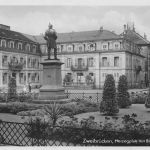 Zweibrücken Herzogplatz mit Bismarckdenkmal gl1933 189.055