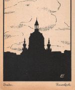 Dresden Frauenkirche Scherenschnitt ngl 189.384