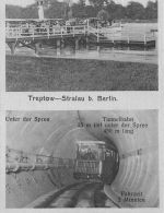 Berlin Treptow-Stralau Über der Spree Unter der Spree gl1910 190.068