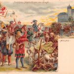 Mylau Litho Rückkehr Karls IV von der Jagd gl 190.375