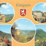 Königstein (Sachsen) Mehrbildkarte und Reglement gl1992 191.009