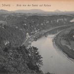Rathen (Sächsische Schweiz) Blick von der Bastei ngl 191.089