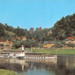 Rathen (Sächsische Schweiz) Blick zum Talwächter ngl 191.091