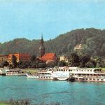 Bad Schandau a. Elbe Panorama gl1983 191.220