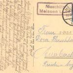 Diesbar a. Elbe Blick nach dem Görischfelsen, Posthlfstempel gl1928 191.528