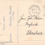 Bautzen Karte mit rückseitigen Zudruck gl1915 192.200