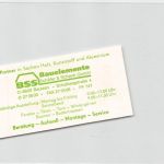 Großwelka Sauriergarten Eintrittskarte Rückseitig mit Werbung ngl 192.235